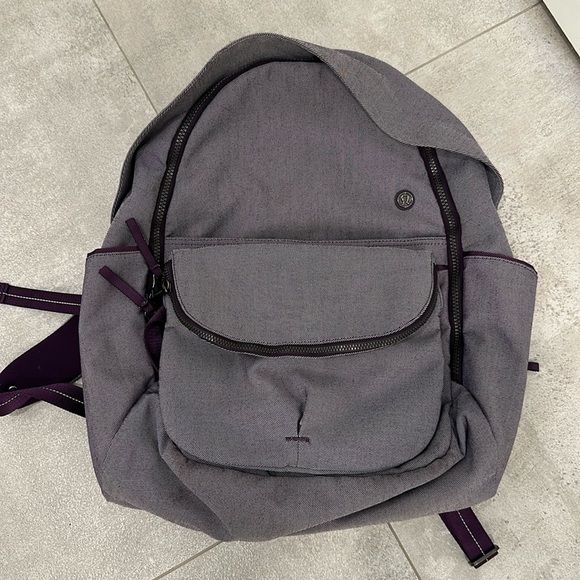 Lululemon purple backpack with tons of pockets! - Picture 1 of 10